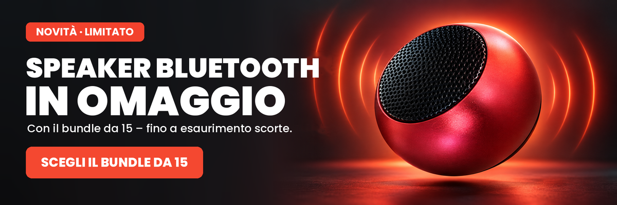 Speaker Bluetooth in omaggio con il bundle da 15
